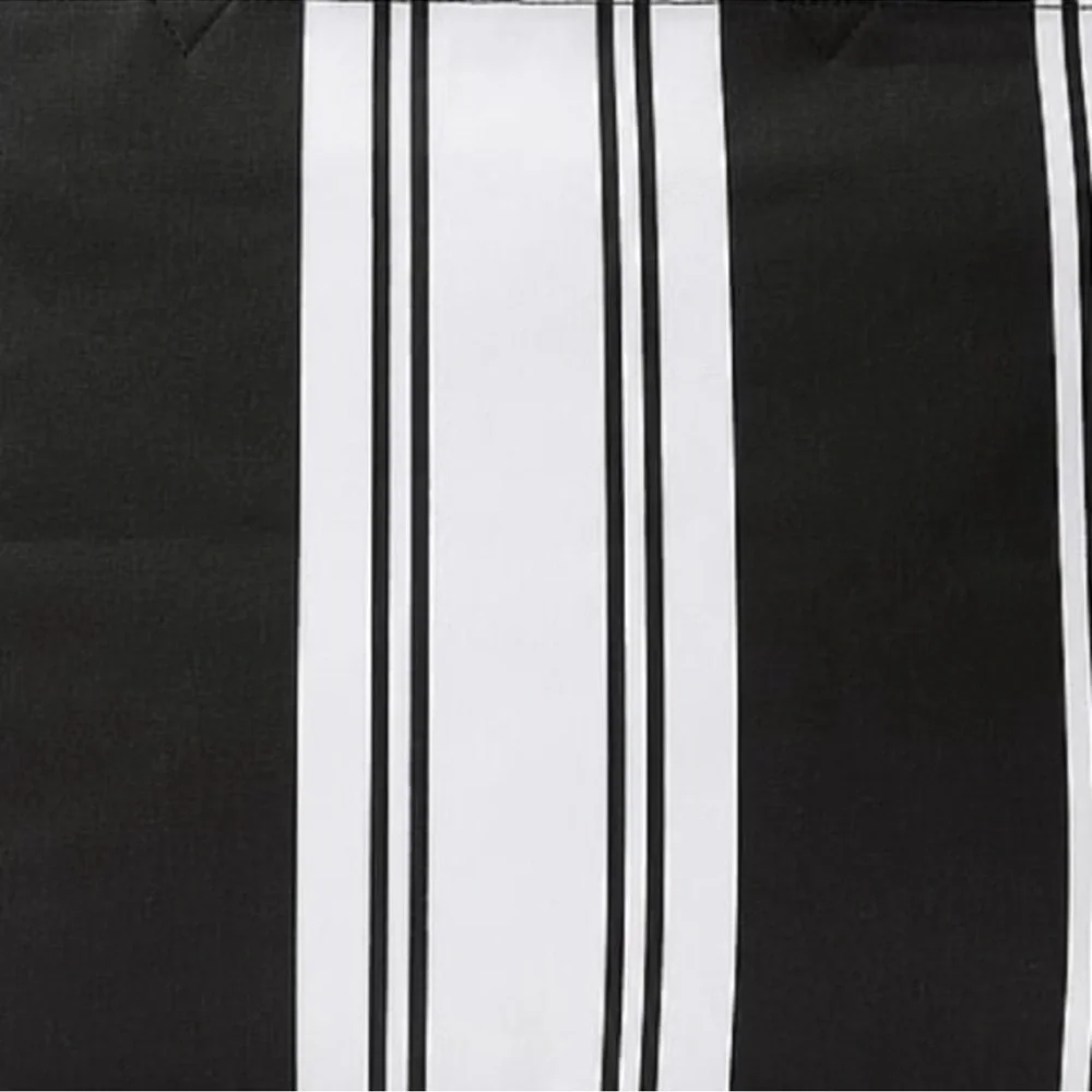 Victoria’s Secret Striped Tote in Black & White. 20.25"L x 12.5"H x 6.5"W - Picture 6 of 9